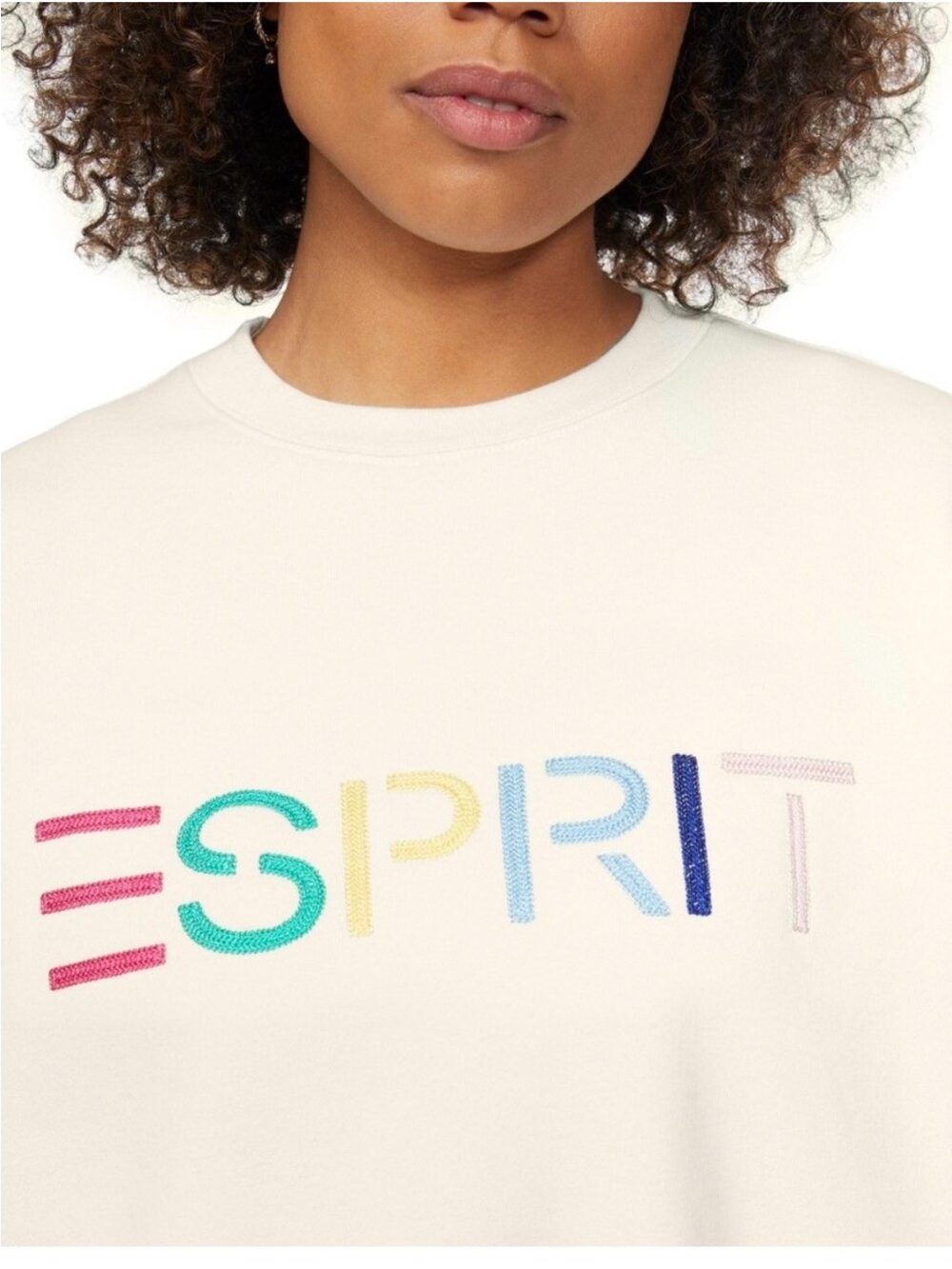 ESPRIT White Sweatshirt NWT Size Small - Picture 2 of 9